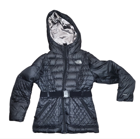 The NORTH FACE Black Quilted Hooded Jacket - Picture 1 of 16